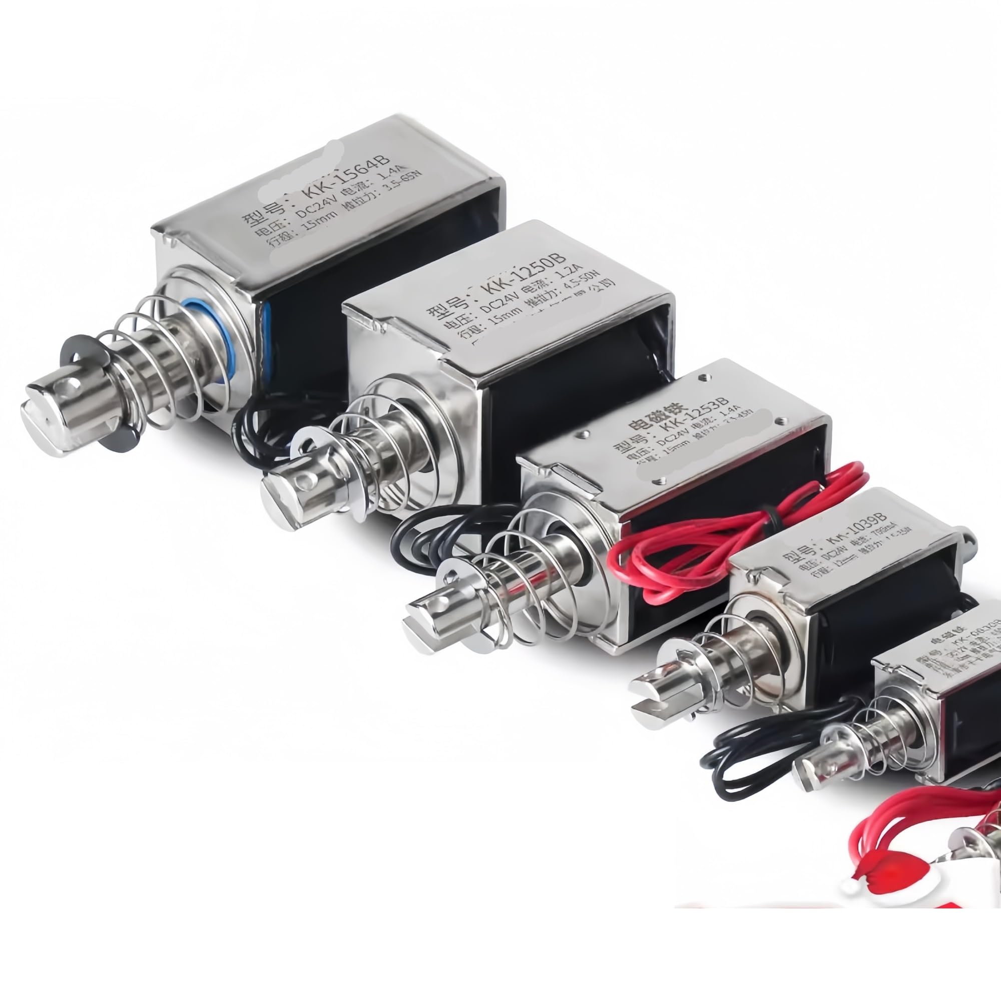 Électroaimant linéaire push-pull DC 12V 24V course 5-15mm actionneur