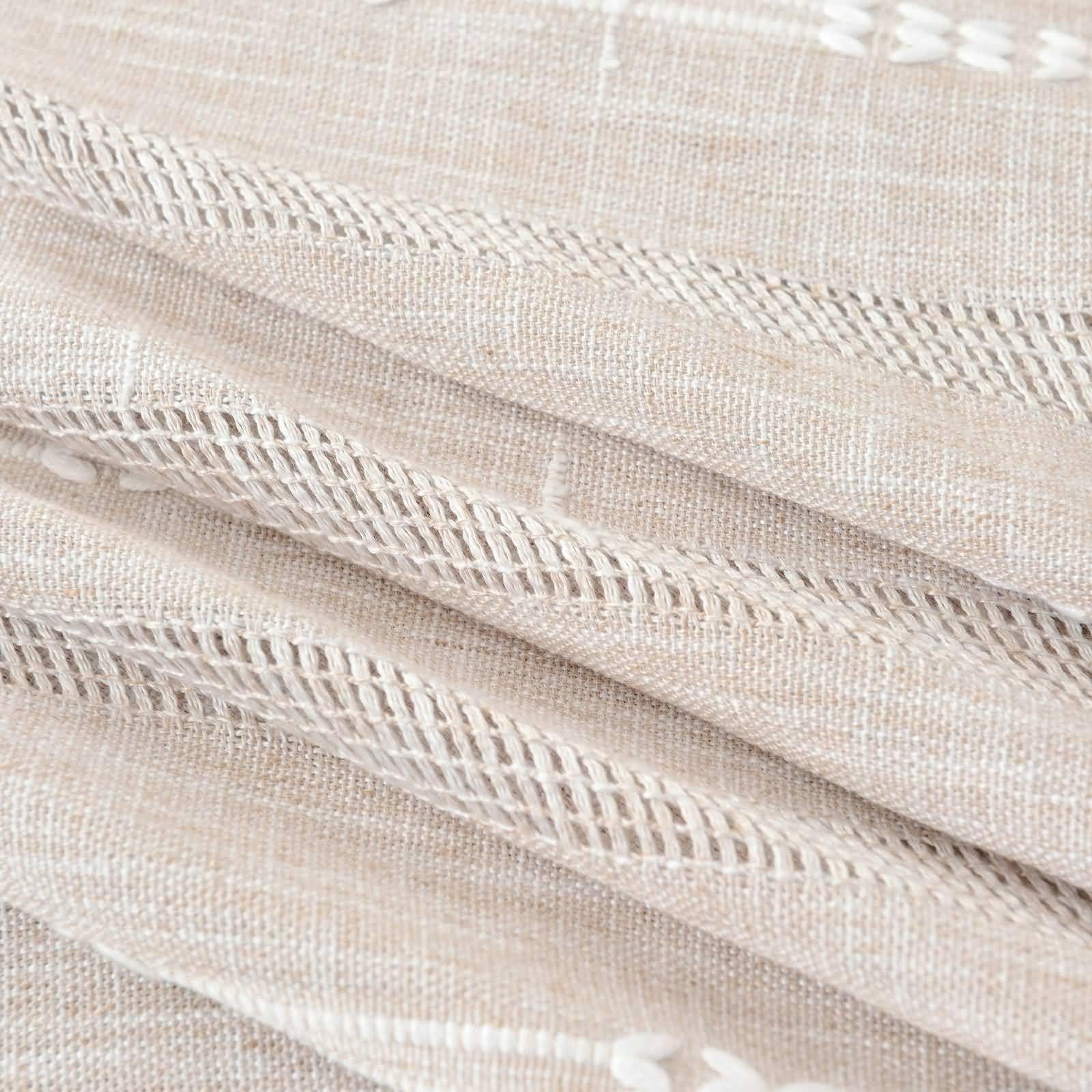 Polyester-Leinen Tischdecke Rechteckig Abwaschbar, Kaffee | 140x180cm