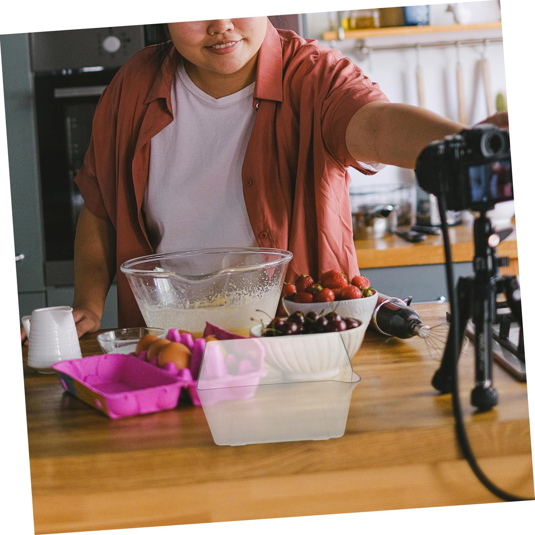 CIYODO 3pcs Tray Scale Kitchen Weighing Bowl Digital Electronic Balance Reusable Plastic Food Scale Tool