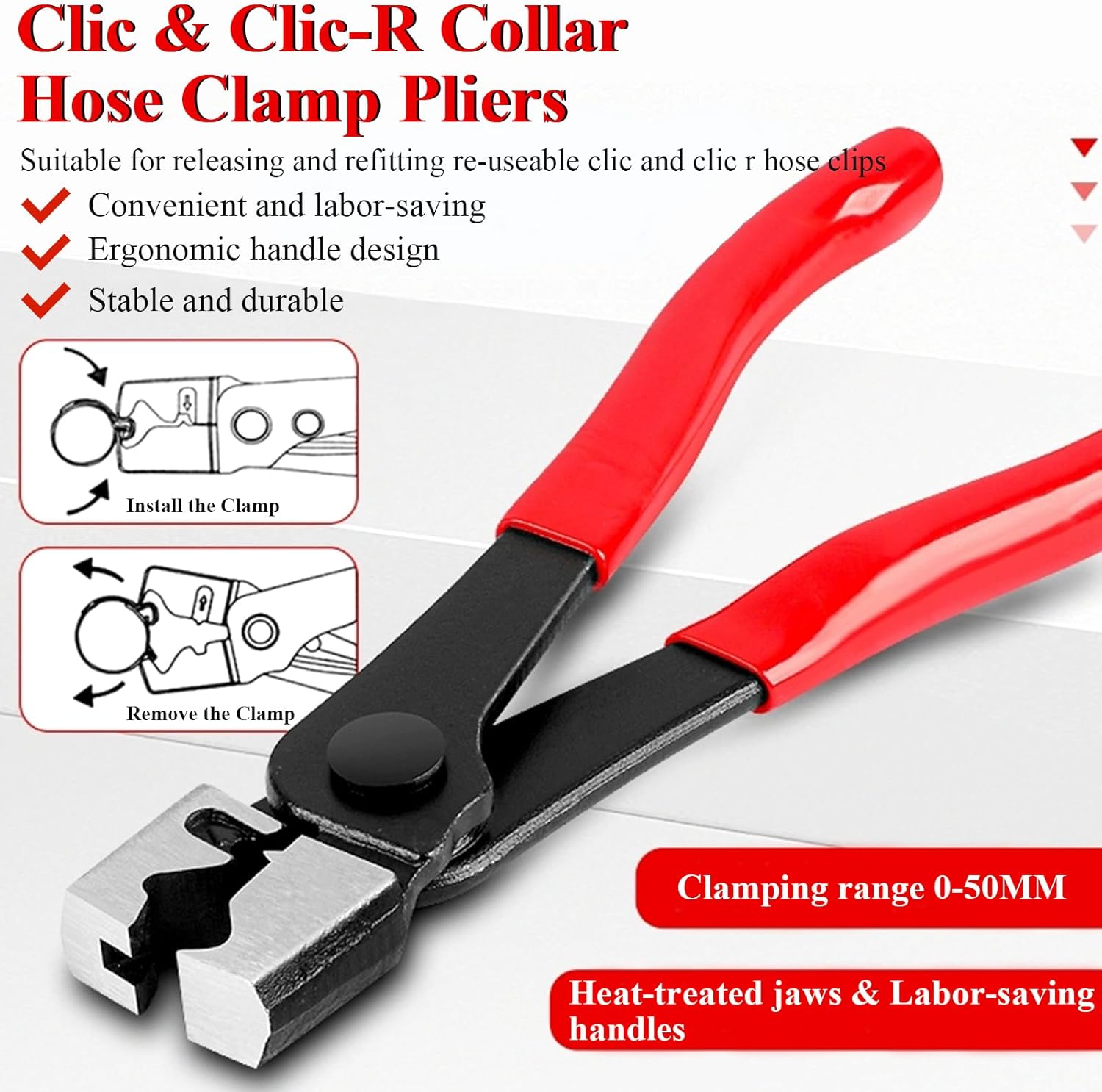 3 Packs Electrical Disconnect Pliers Automotive Electrical Connector Pliers & Fuel Line Clip Remover Tools Automotive Electrical Plug Connector Disconnect Tool/Fuel Injectors (2 Straight + 60 Dgree)