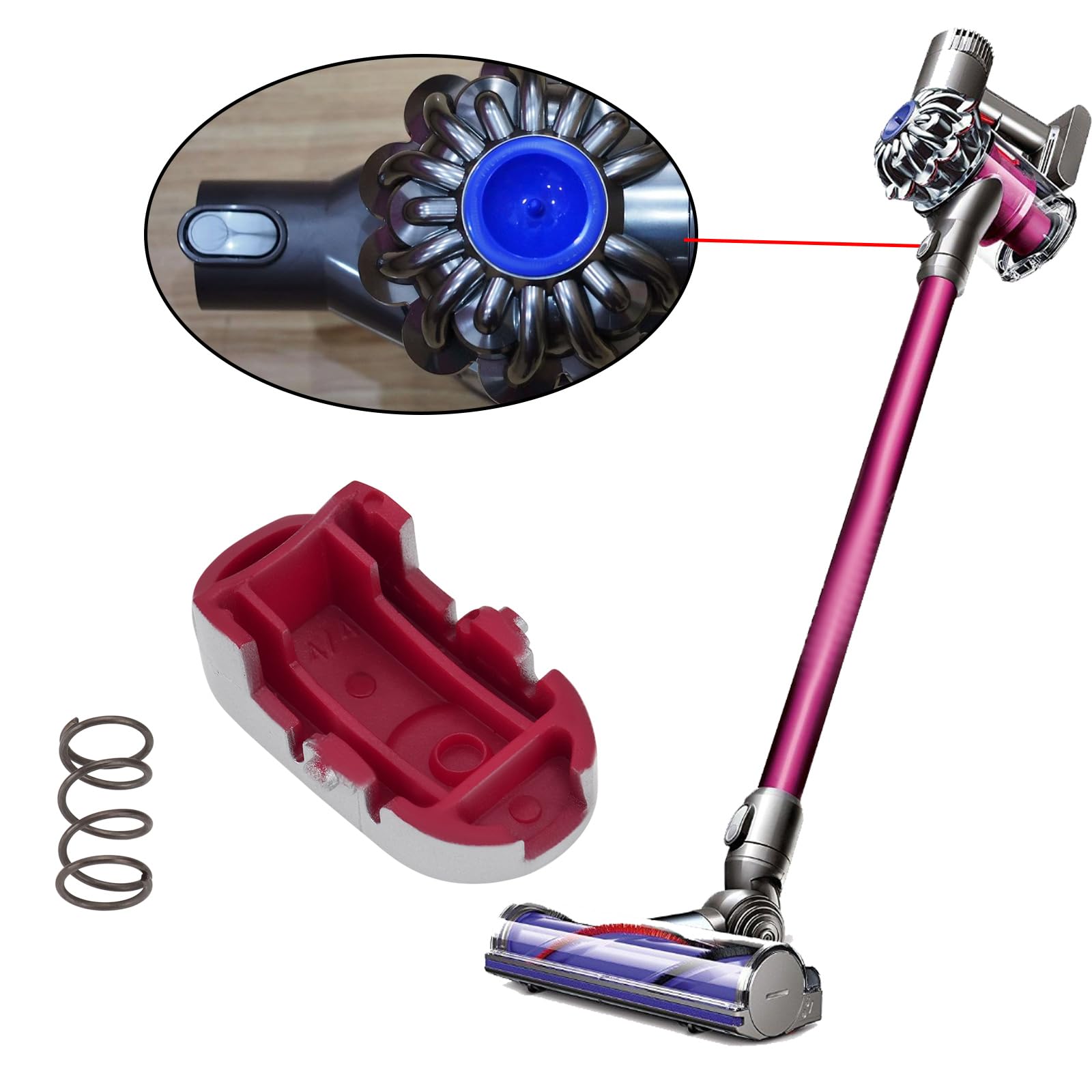 Amazon.com: eMagTech 2 Set Vacuum Cleaner Low Profile Catch