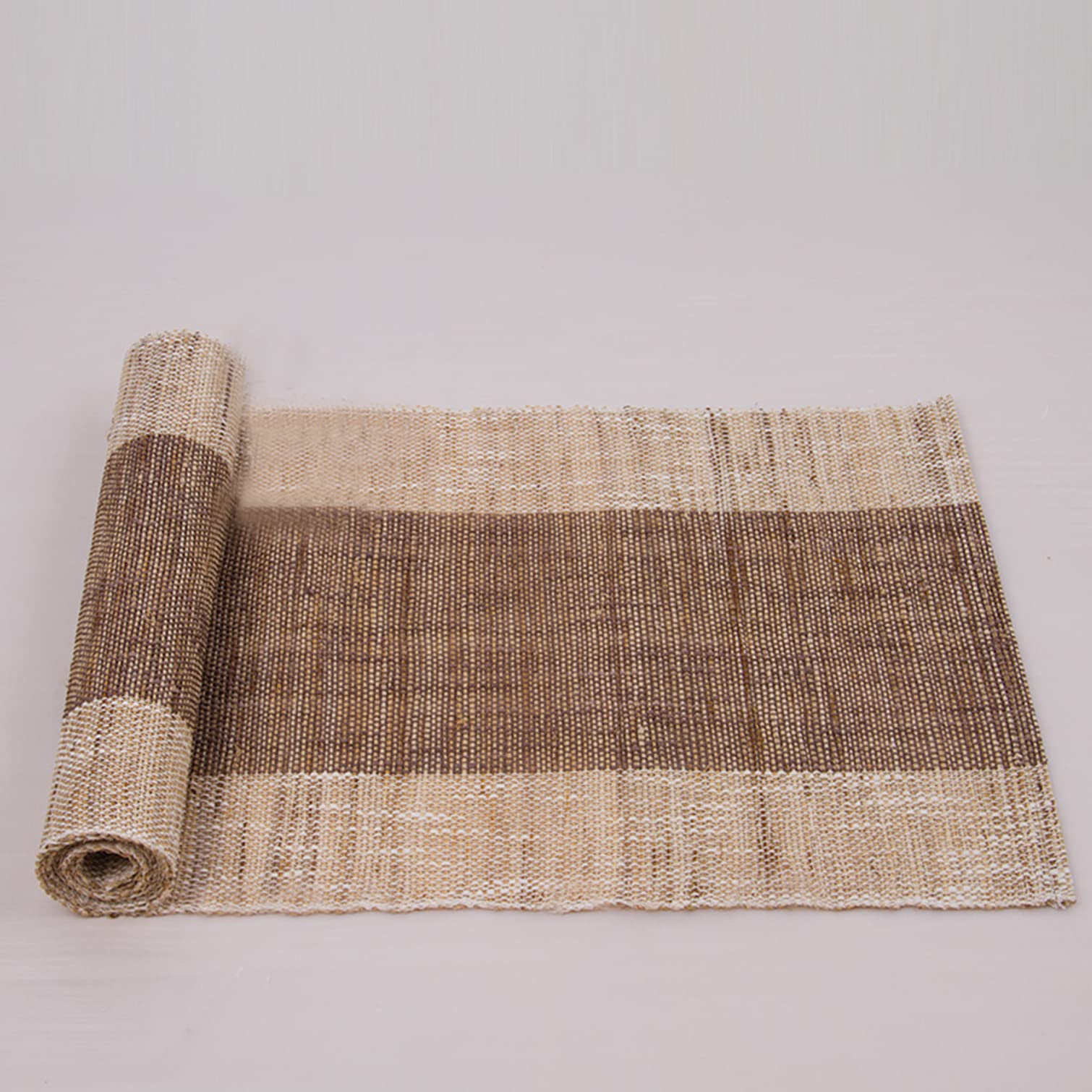 Sackleinen Tischläufer,Natural Jute Country Vintage Stoff Tischband,100% Ramie Kommode Abdeckung,für Familienfeiern,Hochzeitsfeier,Alltag,Feiertage,Hotel Tischdeko (35x300cm/14x118in)