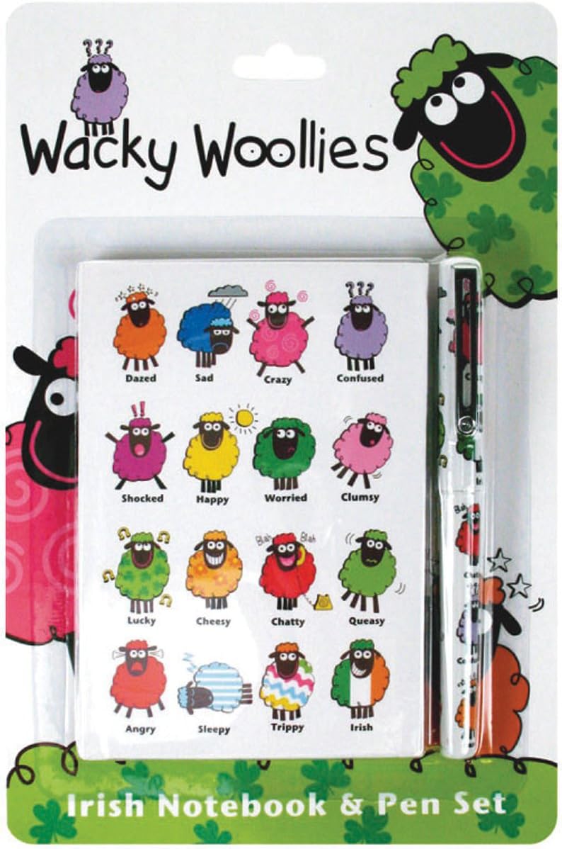 Wacky Woollies Notebook & Pen 3.125x5.5-