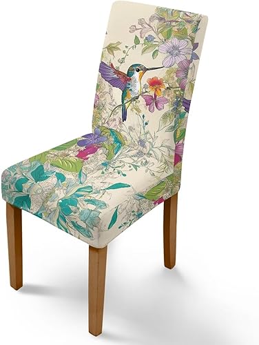 Miniatura 19 de Rnyleeg Red Rose Butterfly Chair Covers for Living Room No Arms Stretch Dining Chair Covers Set of 1 Soft Washable Kitchen Chair Protector Cover