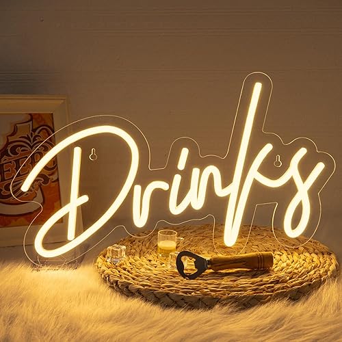 Miniatura 23 de Looklight Letreros de neón de disco para decoración de pared, letrero de luz LED rosa y azul, letrero de neón con letras iluminadas USB, letrero de