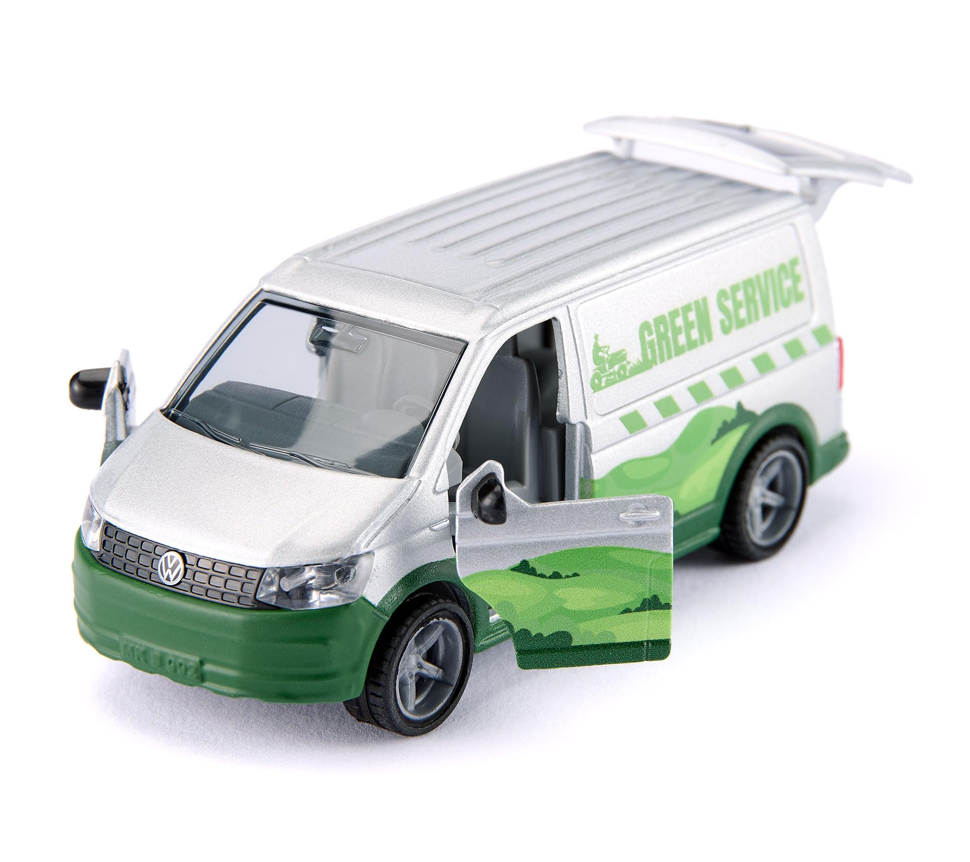 Siku VW T6 z traktorem ogrodowym