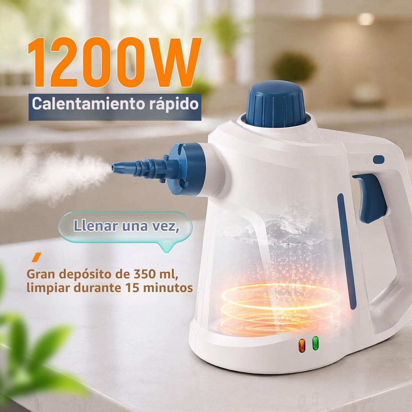 Limpiador a Vapor 3 Bares 110°C sin Químicos para Juntas y Cal