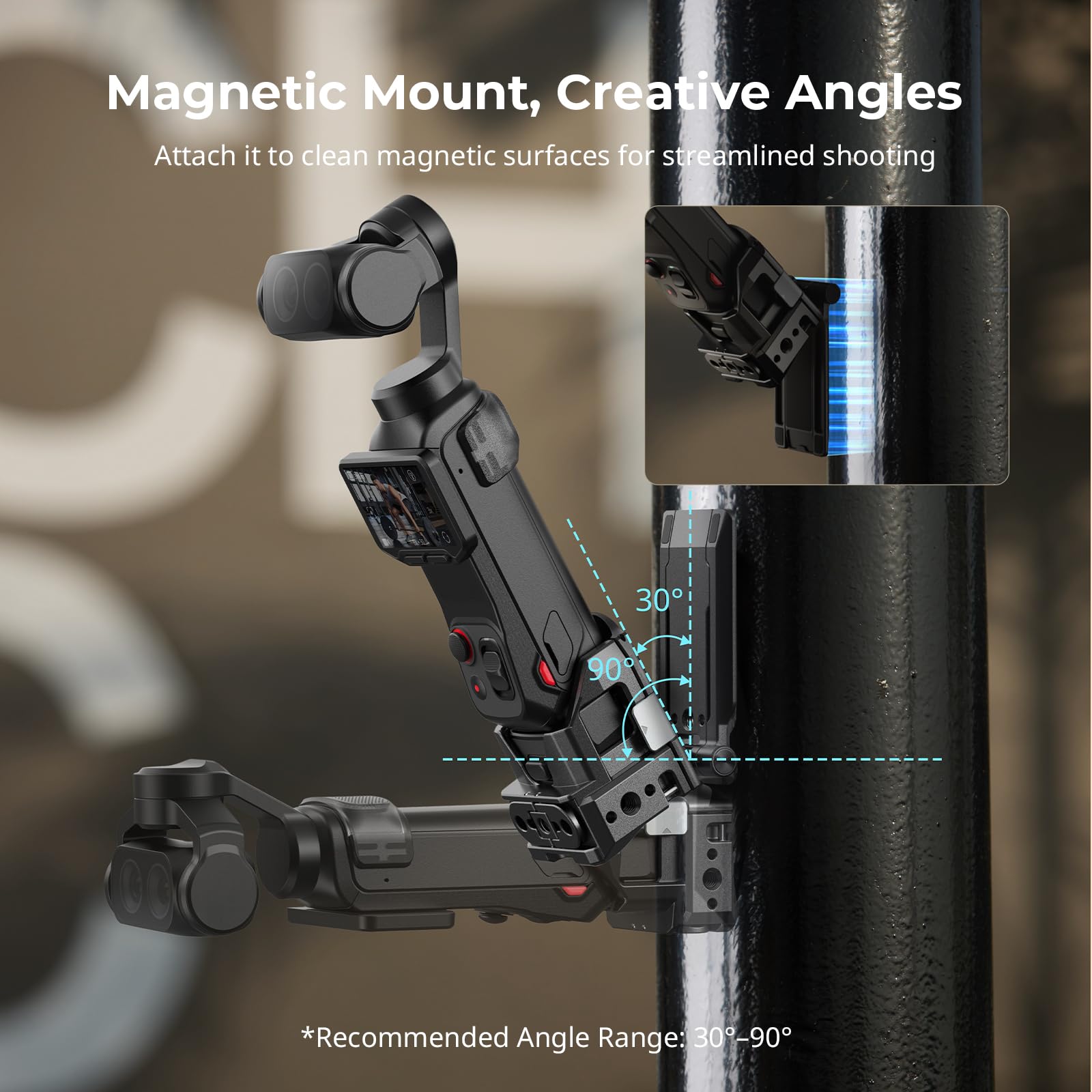 SMALLRIG Magnetischer Tischständer Aluminium für Insta360 Luna Ultra - 6824
