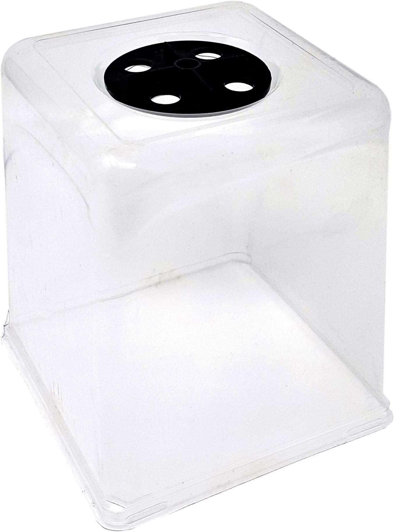 5x5 Humidity Dome 5.5" Tall - 40-Pack - Microgreens, Propagation Seed Starter Lid, Seed Starting Germination Dome