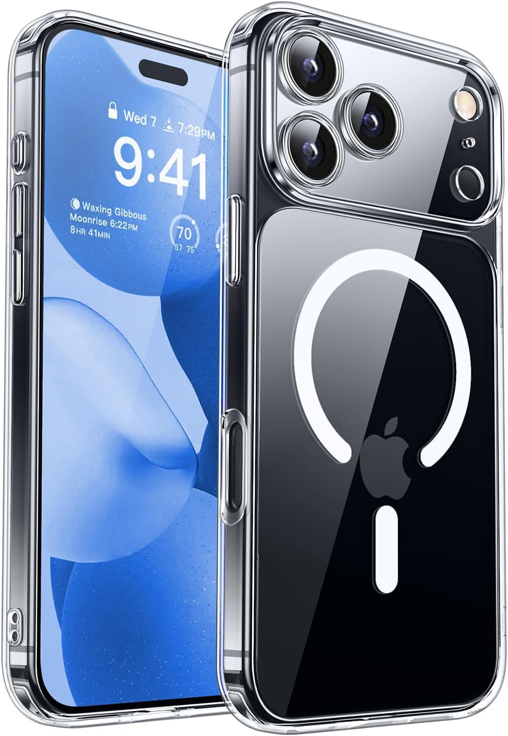 CANSHN Magnetic Shockproof for iPhone 18 Pro Max Case, Clear
