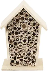 Casa de Abelhas Casa de Pássaros Colmeia de Abelhas Casa de Insetos de Madeira, Colmeia de Abelha de Madeira, Hotéis Pendurados para Abelhas Polinizadoras,