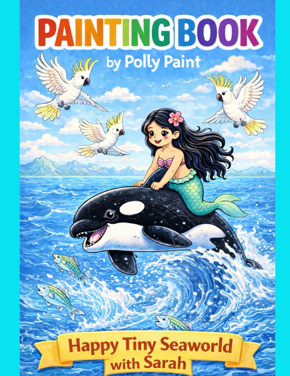 Painting Book by Polly Paint: Tiny Seaworld with Mermaid Sarah