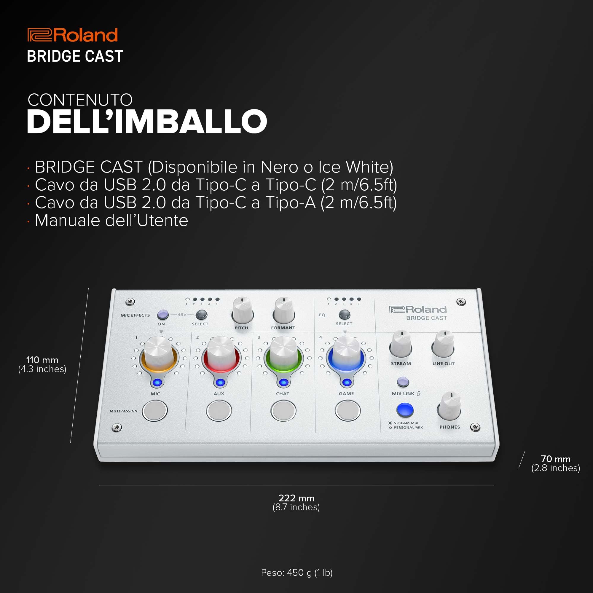 BRIDGE CAST Dual Bus Gaming Mixer In Ice White Pro Audio Streaming Interface And Mixer For Online Gamers32 Bit Hardware Dspusb C Windows And Mac Connectivityxlr Input For Microphones