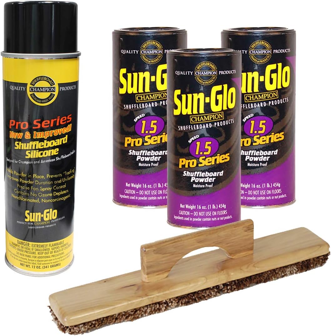 Sun-Glo 3 Cans #1.5 Pro-Series Wax, Sweep, Silicone Spray
