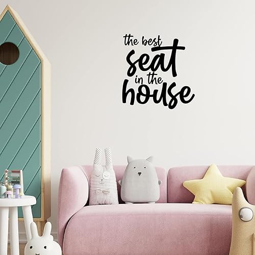 Miniatura 2 de Calcomanías de pared con citas para el mejor asiento de la casa, adhesivo extraíble para dormitorio, decoración del hogar, murales