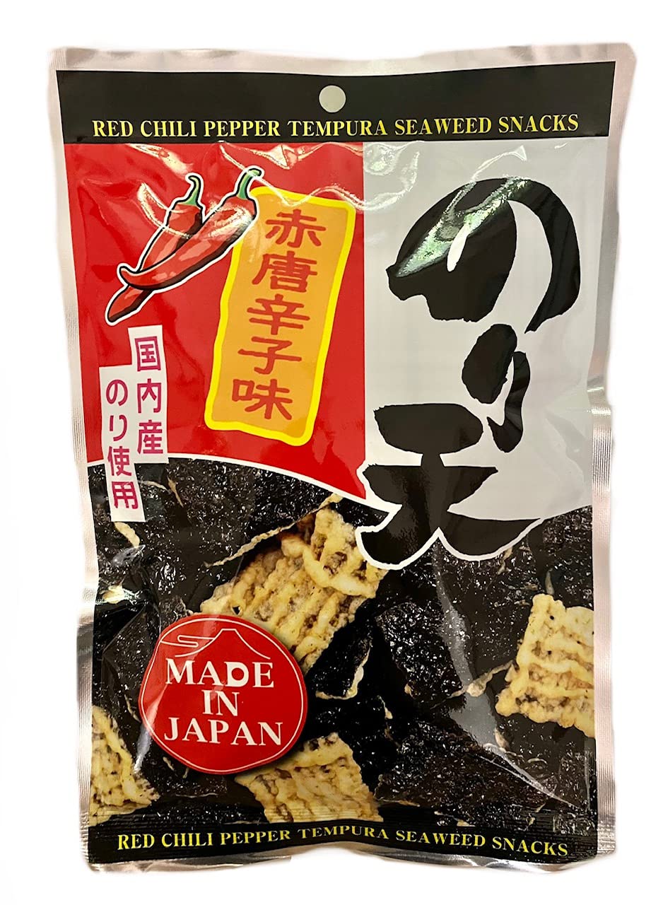 Red Chili Pepper Tempura Seaweed Snacks 1.41 ounce (40g) Grocery & Gourmet Food