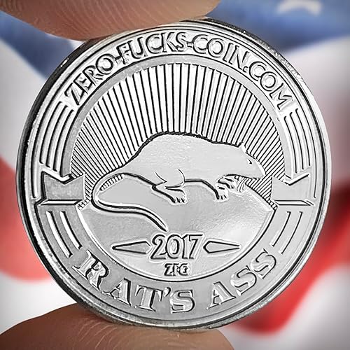 Miniatura 5 de ZFG Inc. Rat's Ass - Monedas de cuarto de regalo, color plateado, paquete de 10