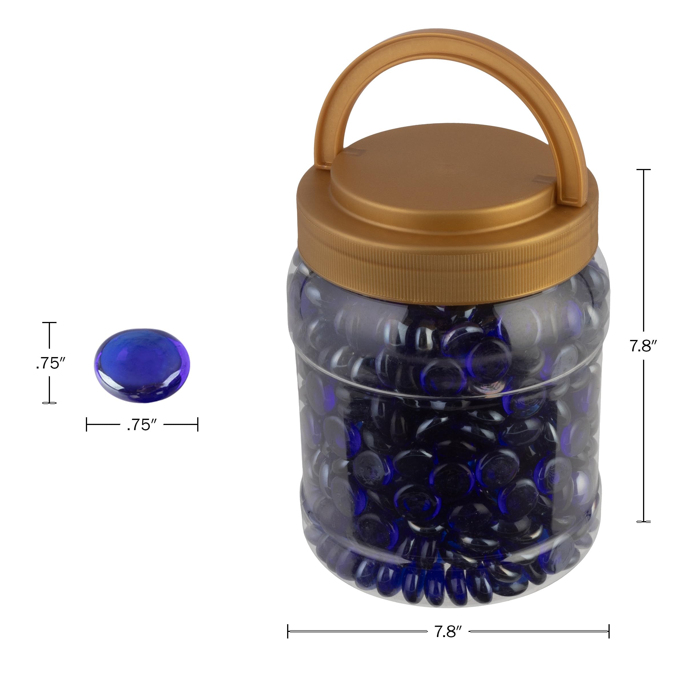 Pure Garden 50-LG1379 Pierres en verre pour foyer Bleu 4,5 kg