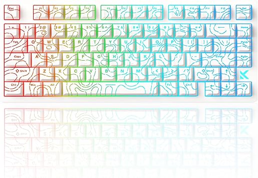 MCHOSE Jet 75 Rapid Trigger RGB Gaming Keyboard 75% Hole Effect Magnetic Switch Adjustable Action, Ultra Fast Wired Mechanical Keyboard with Translucent PBT Keycap for PC Mac Gamer White