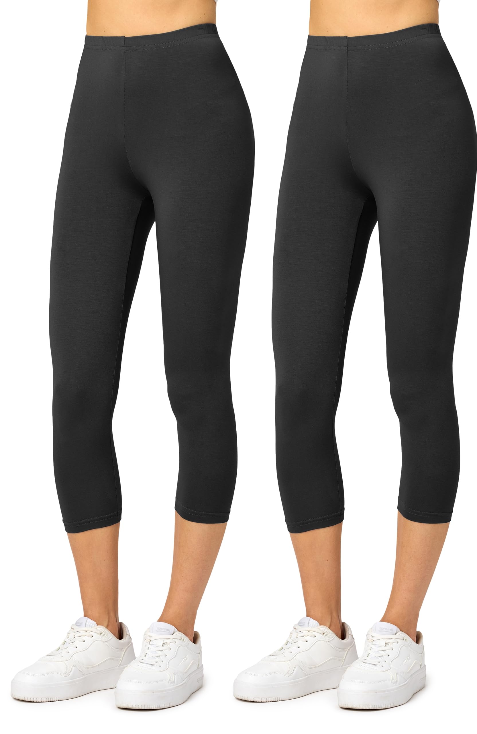 Merry Style Damen Leggings 3/4 aus Viskose 2 Pack MS10-144