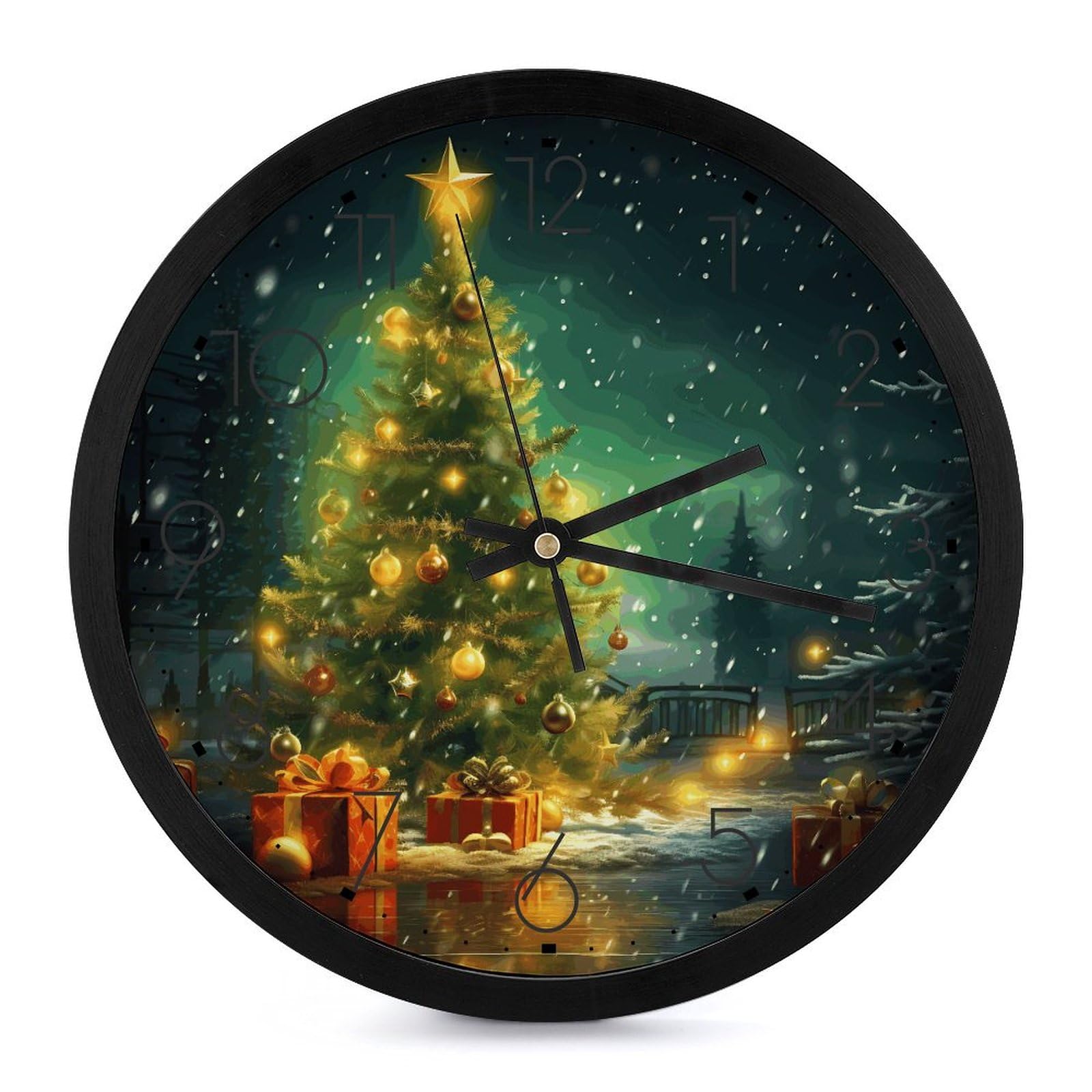 Horloge murale silencieuse sans tic-tac pour chambre et salon