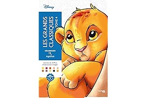 Disney Mystère 4 : Livre de Coloriages Mystère avec des Portraits de...