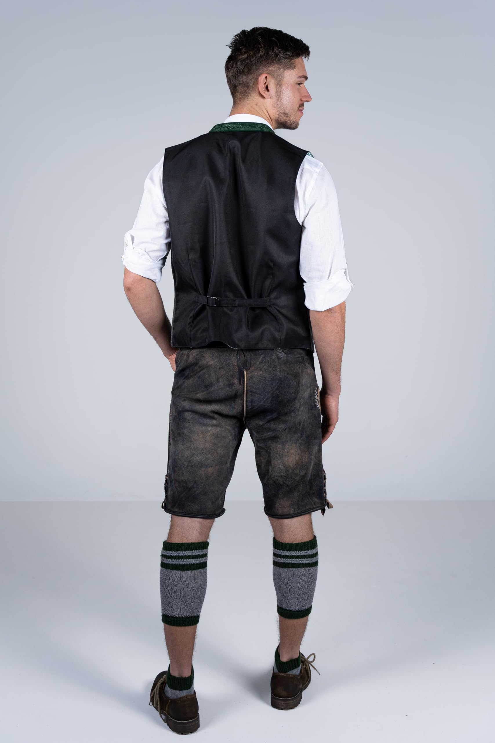 Edelnice Trachtenmode hochwertige Kurze Trachtenlederhose aus Ziegenleder Verschiedene Modelle Gr. 44-66