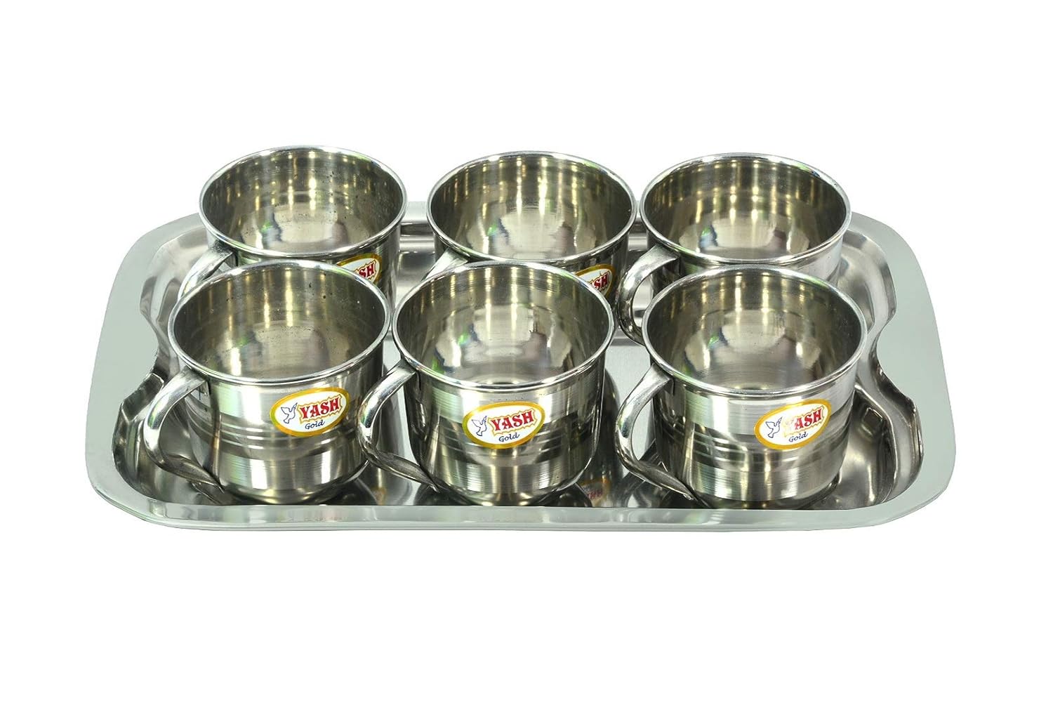 Ashish Steel & Plastic Stainless Steel Tea and Coffee Cup with Serving