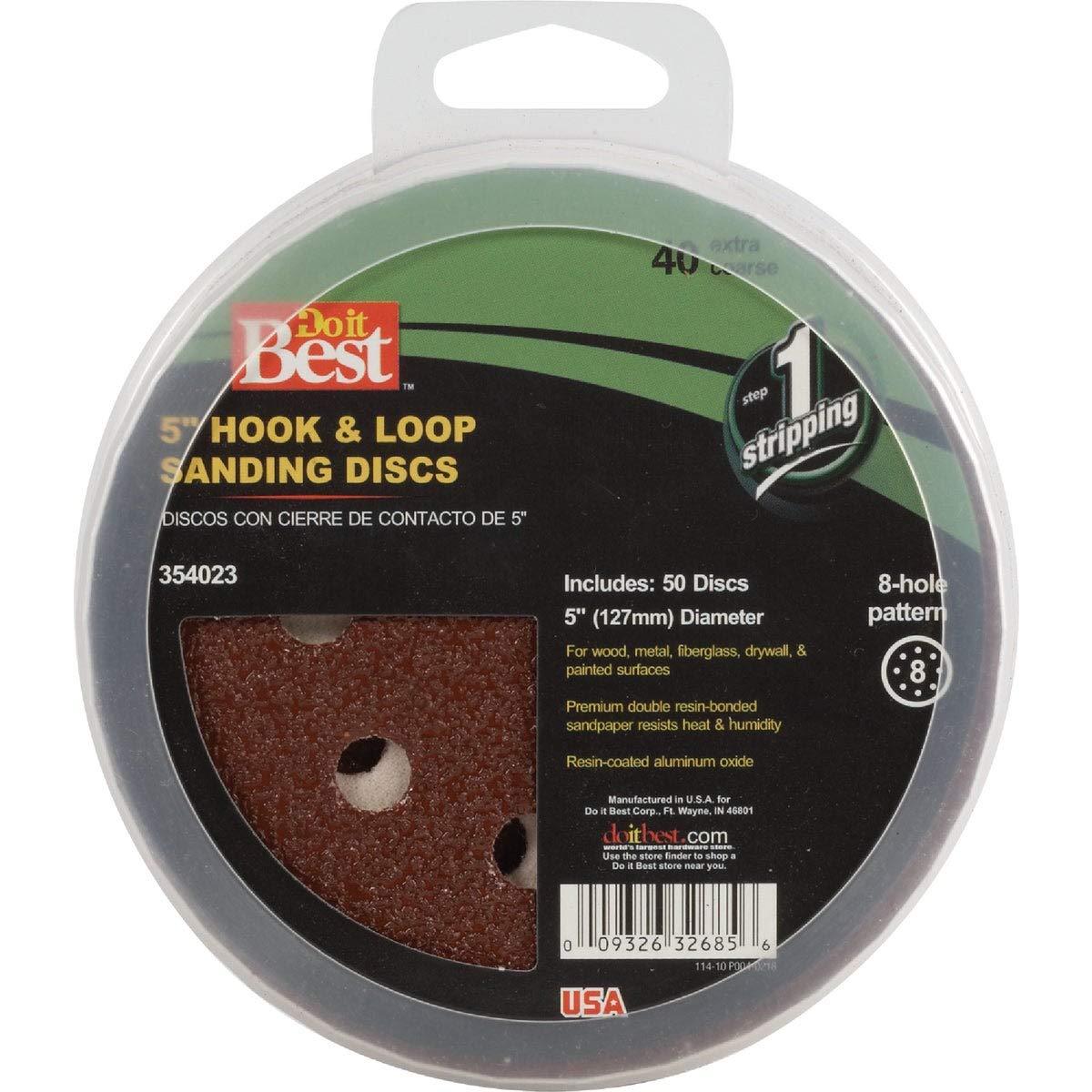 50 Pack Hole Sanding Discs