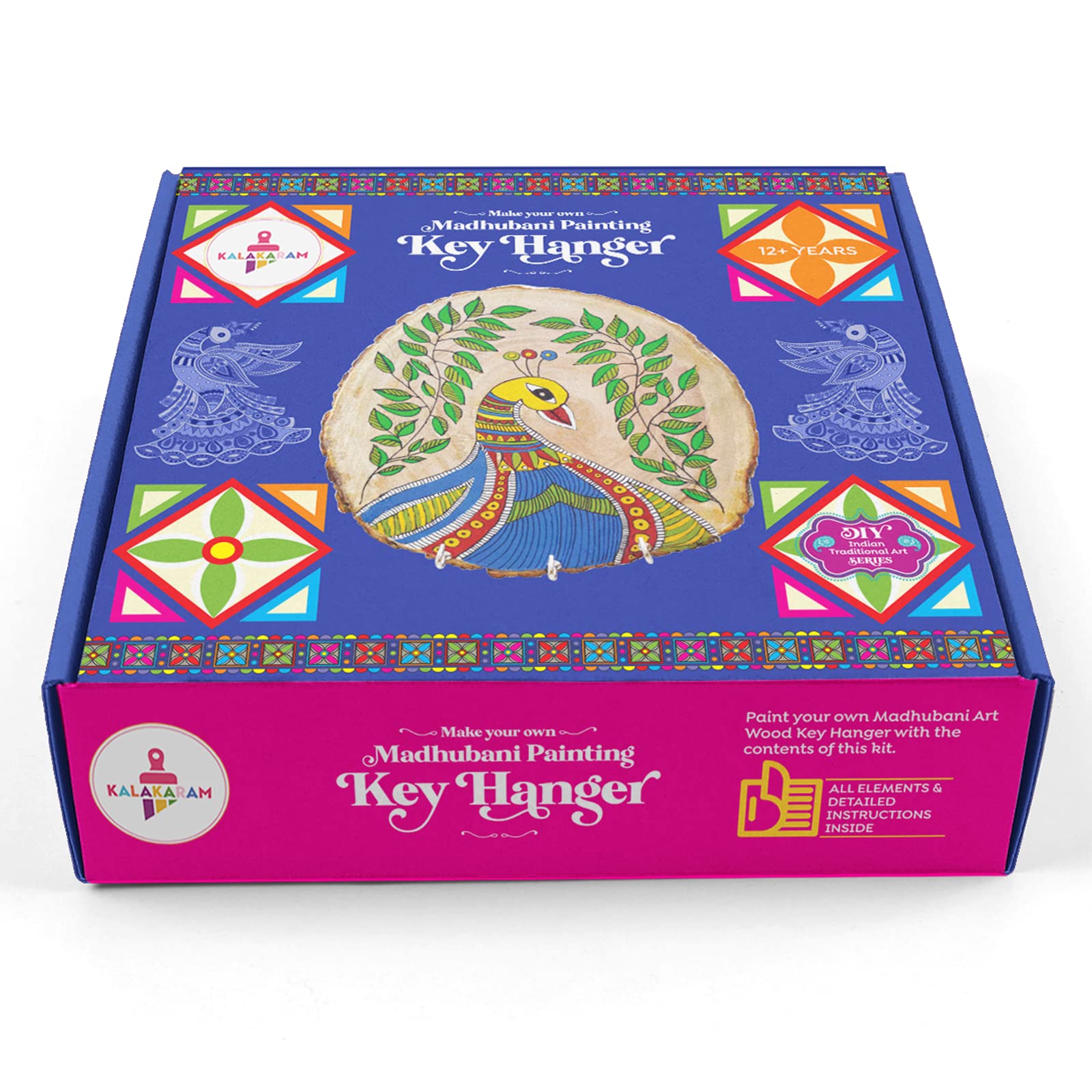 Buy Kalakaram Make Your Own Madhubani Painting Key Hanger DIY Activity