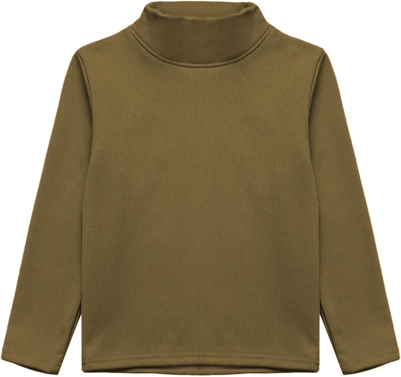 Hansber Kids Boys Girls Turtleneck Thermal Shirt Long Sleeve Mock Neck Undershirts Base Layer Shirts Underwear
