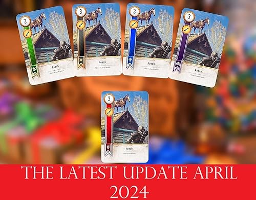 Miniatura 2 de GWENT Tarjetas (5 mazos, 527 cartas y 12 cartas de reglas). Regalo para Navidad. El juego completo de cartas Gwent 5 mazos en total 527 cartas con