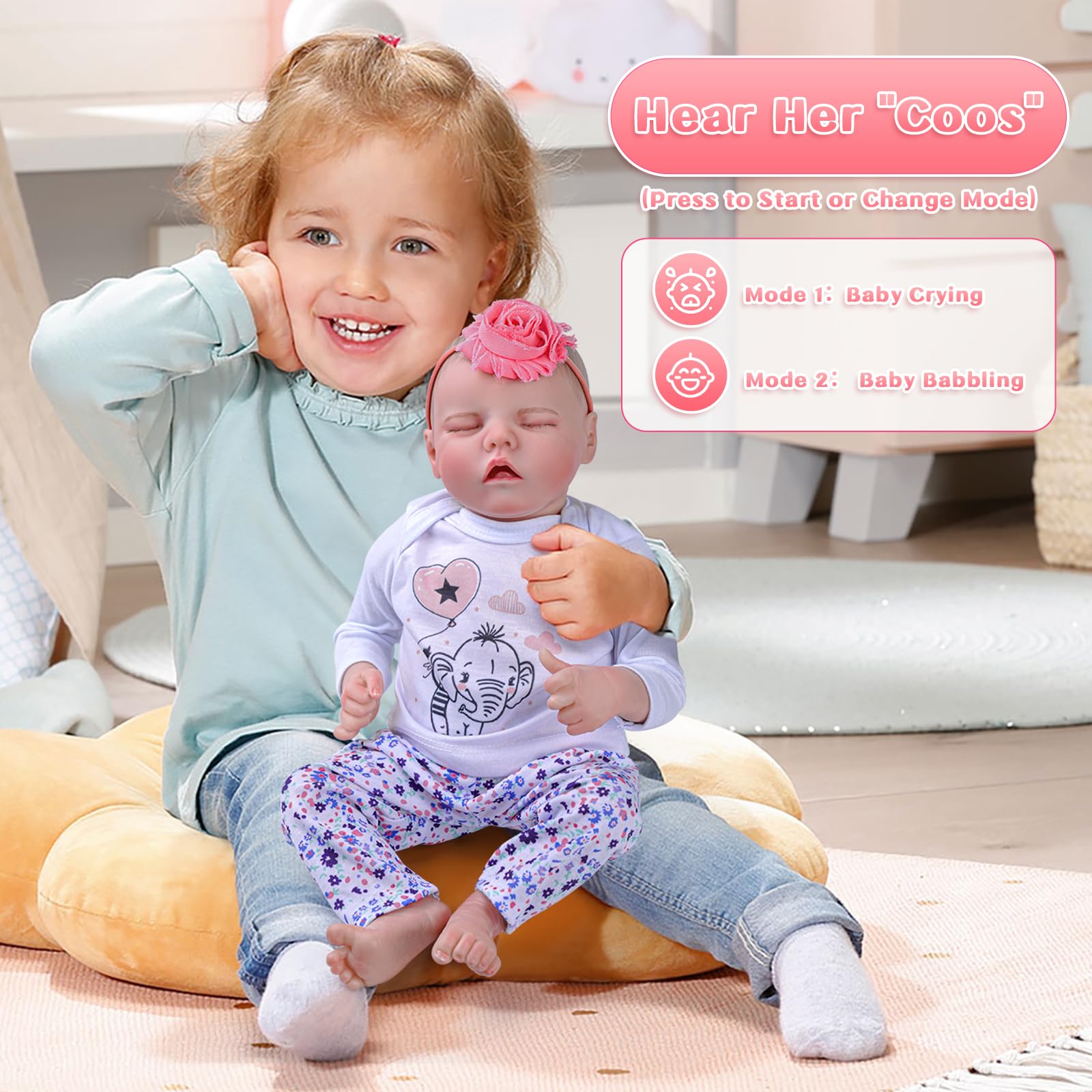 Amazon | JIZHI 本物そっくり 20インチ ソフト リボーンドール ハート