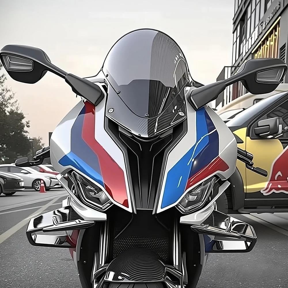 Do BMW S1000RR 2019-2024 Szyba Przednia Z Włókna Węglowego, Deflektor Wiatru Motocykla, Akcesoria Przedłużenie szyby motocykla(2)