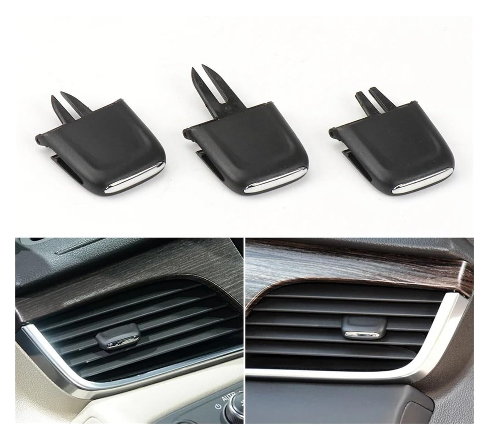 Bocchette Dell'aria Condizionata Per Buick Per Lacrosse 2016 2017-2021 Linguetta Di Uscita Dell'aria Anteriore E Posteriore Aletta Condizionamento Del Cruscotto(-Total 6pcs)