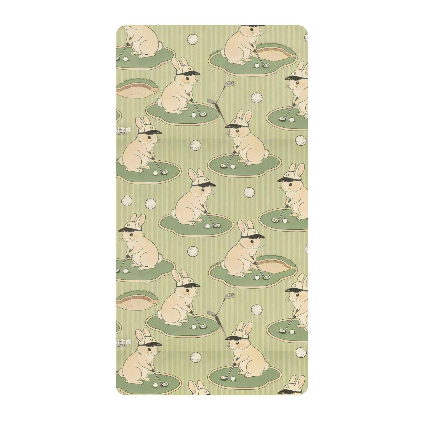 Drap de berceau en coton lapin de golf pour décorer la chambre bébé