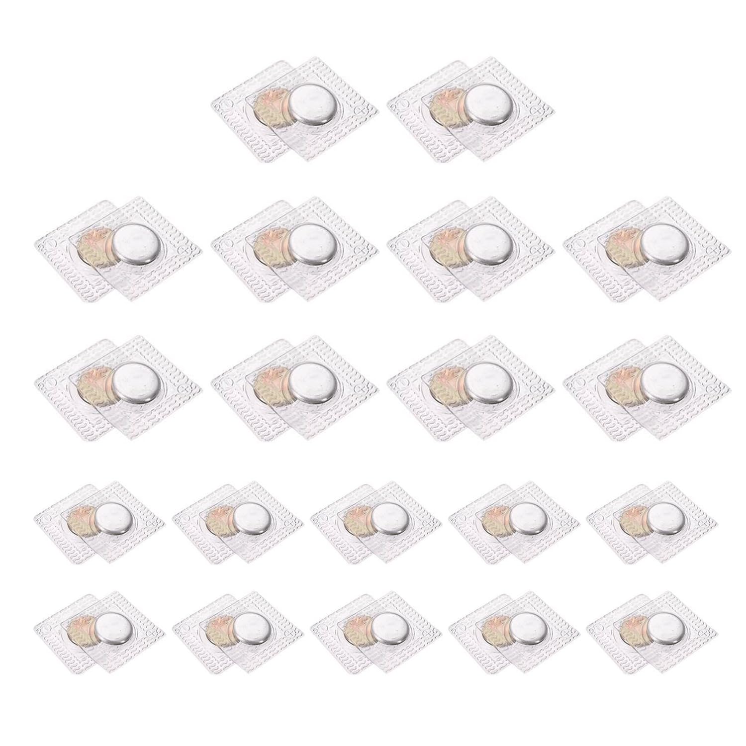 20 Pairs of Invisible Magnetic Buckles, Magnetic Fasteners, Craft Magnets, Magnetic Snaps, Sewing Magnets, Seamless Curtain Magnets, Magnetic Scarf Buckles