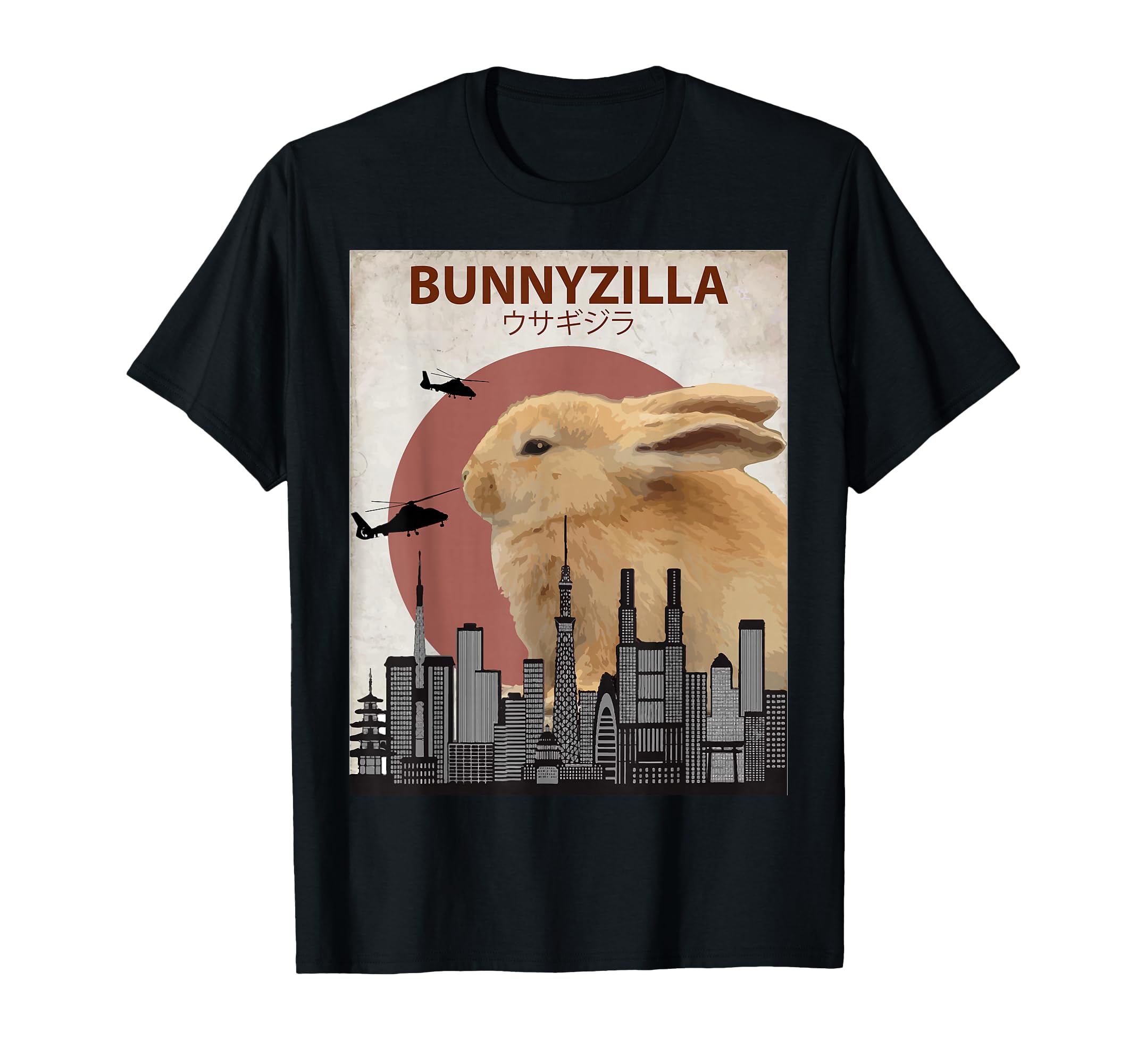 Bunnyzilla Bunny T-Shirt | Funny Gift for Rabbit Lovers T-Shirt