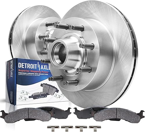Miniatura 13 de Detroit Axle - Rotores de freno de disco trasero + repuesto de pinza de freno de disco trasera izquierda para Acura TL Honda Element - Juego de 3