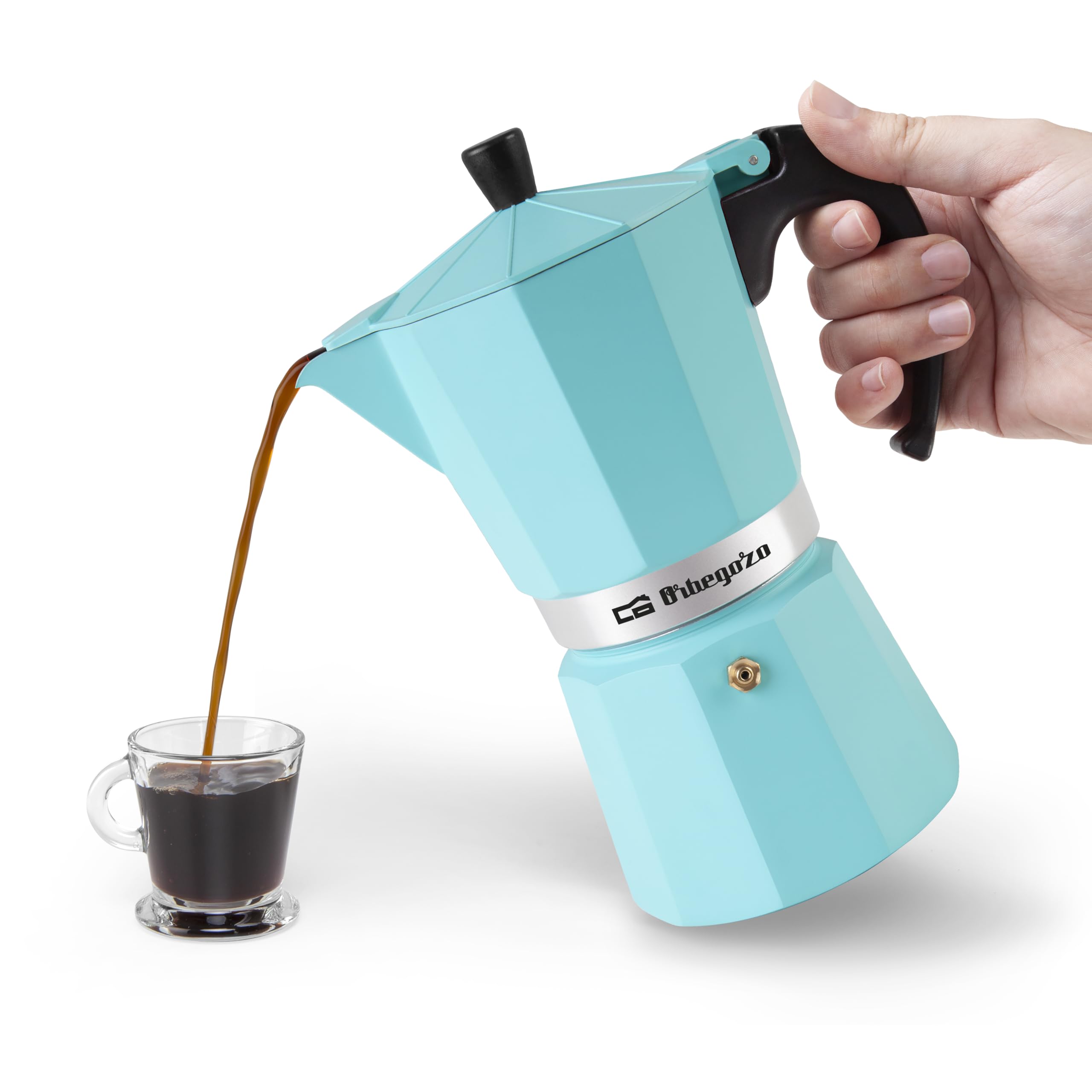 Orbegozo KFV 1245 A 12 Cup Capacity Aluminium Italian Coffee Maker