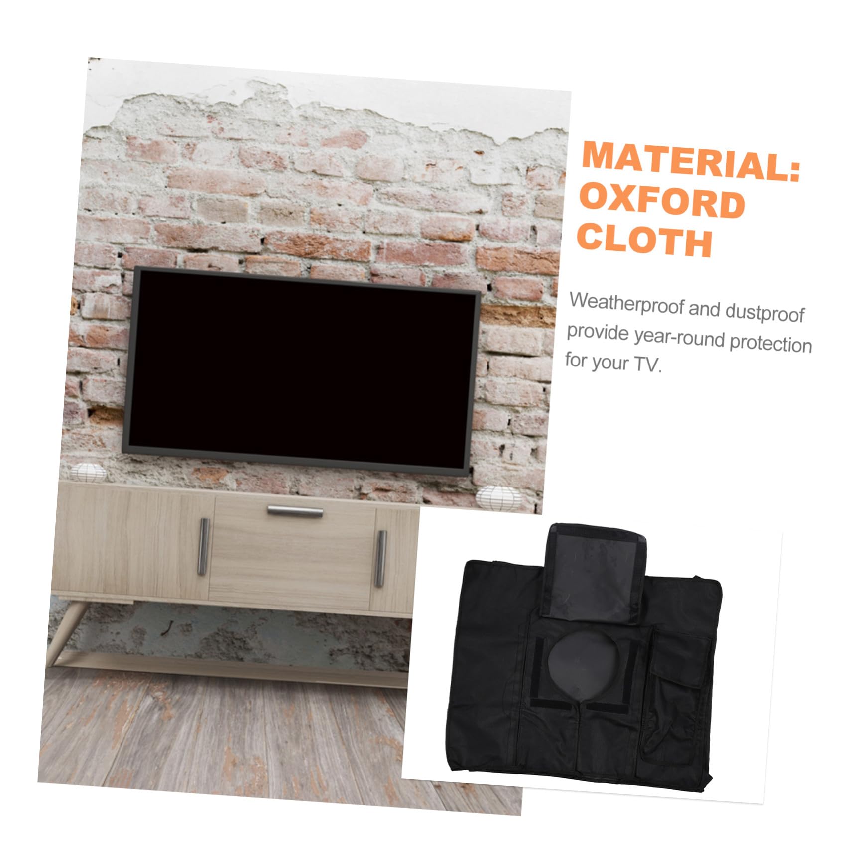 Copertura Tv per Esterni Protezione Completa Anti-polvere e UV per Smart Tv da Giardino e Balcone Resistente alle Intemperie