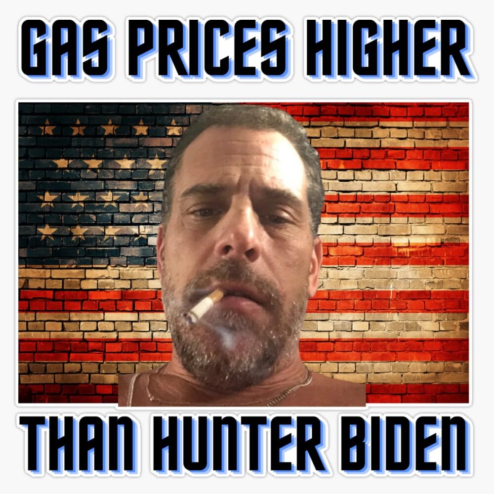 Amazon.com - Funny Gas Prices Higher Than Hunter Biden Anti Joe Sticker  Vinyl Decal Bumper Sticker 5"