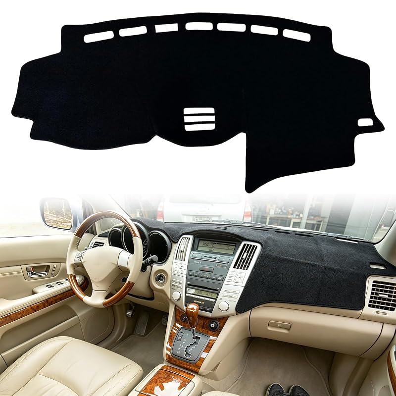 Capa para Painel Vvwmluui para Lexus RX 2004–2009 RX300/RX330/RX350/RX400 com Base Antiderrapante e Superfície Antirreflexo