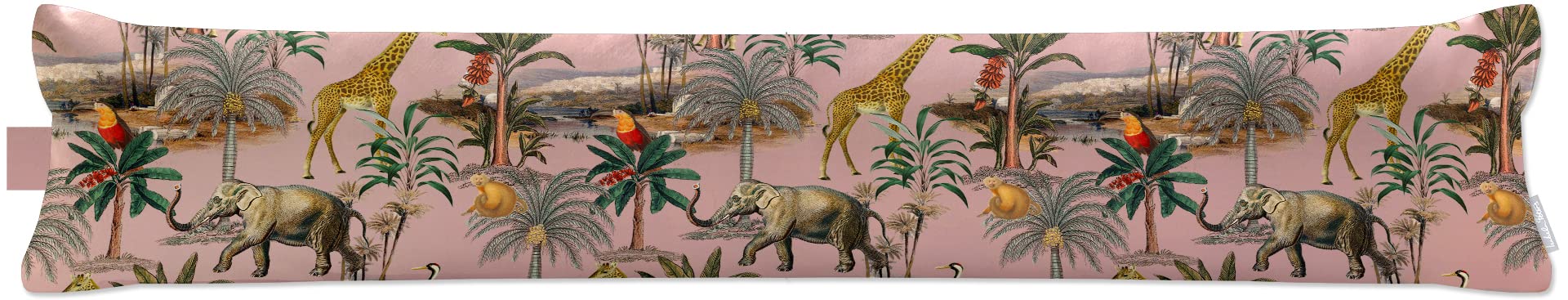 Izabela Peters Rosewater Luxurious Eco-Friendly Draught Excluder - Safari Voyage - Standard - Window Door Seal, Fabric Draft Excluder Cushion Stopper For Door Bottom
