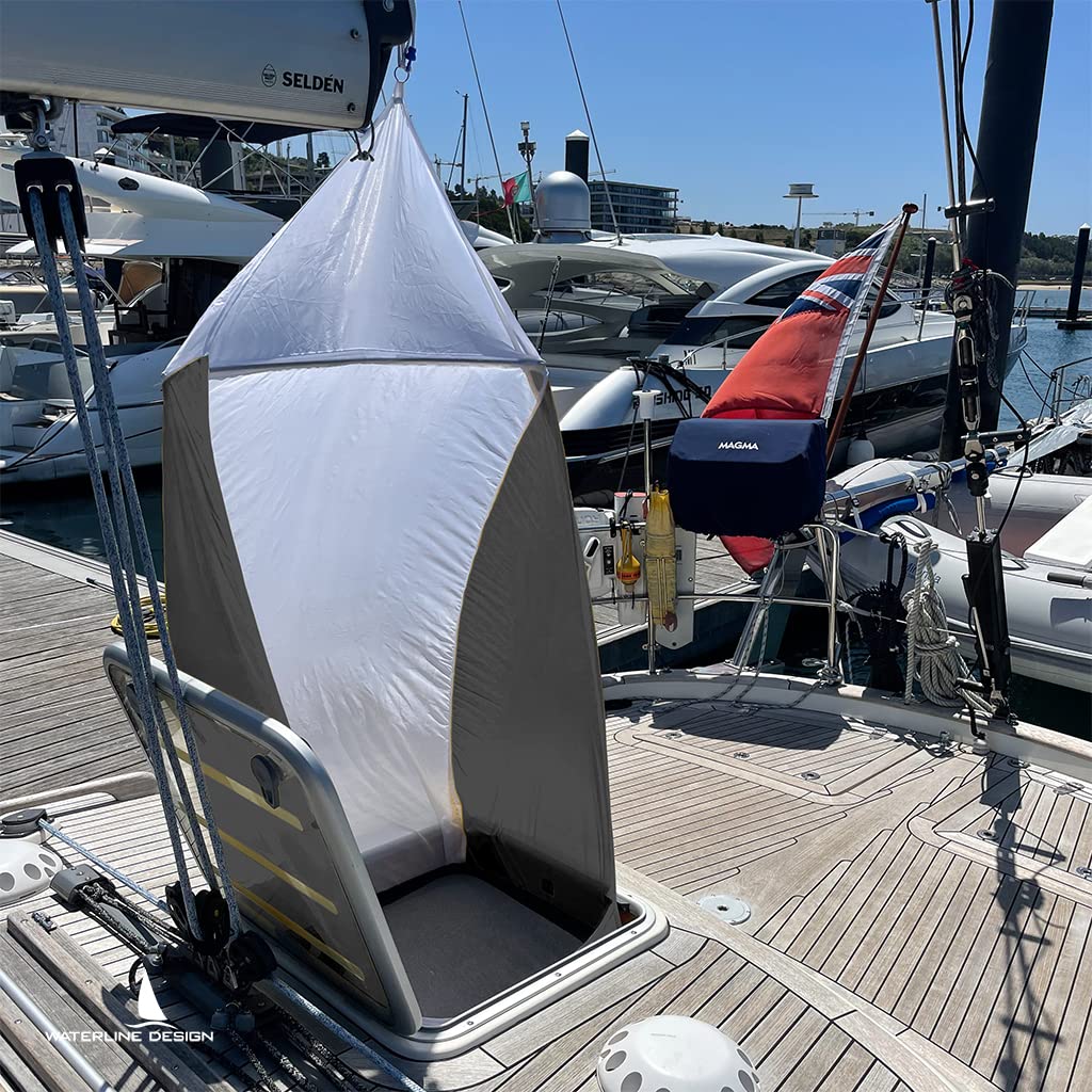 Windscoop Kabinenbrise mit Insektenschutz, einfache Belüftung Ihres Boots. Schneller Aufbau mit Halyard | Passend für alle Marken großer Luken. Art-Nr. WLD1821