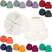 Vista 13 de Puntas de muleta y punta de bastón (2 unidades) – 1 tamaño para todos 3/4" 7/8" pulgadas – Extremo agarre resistente muletas ejes de muletas de alta