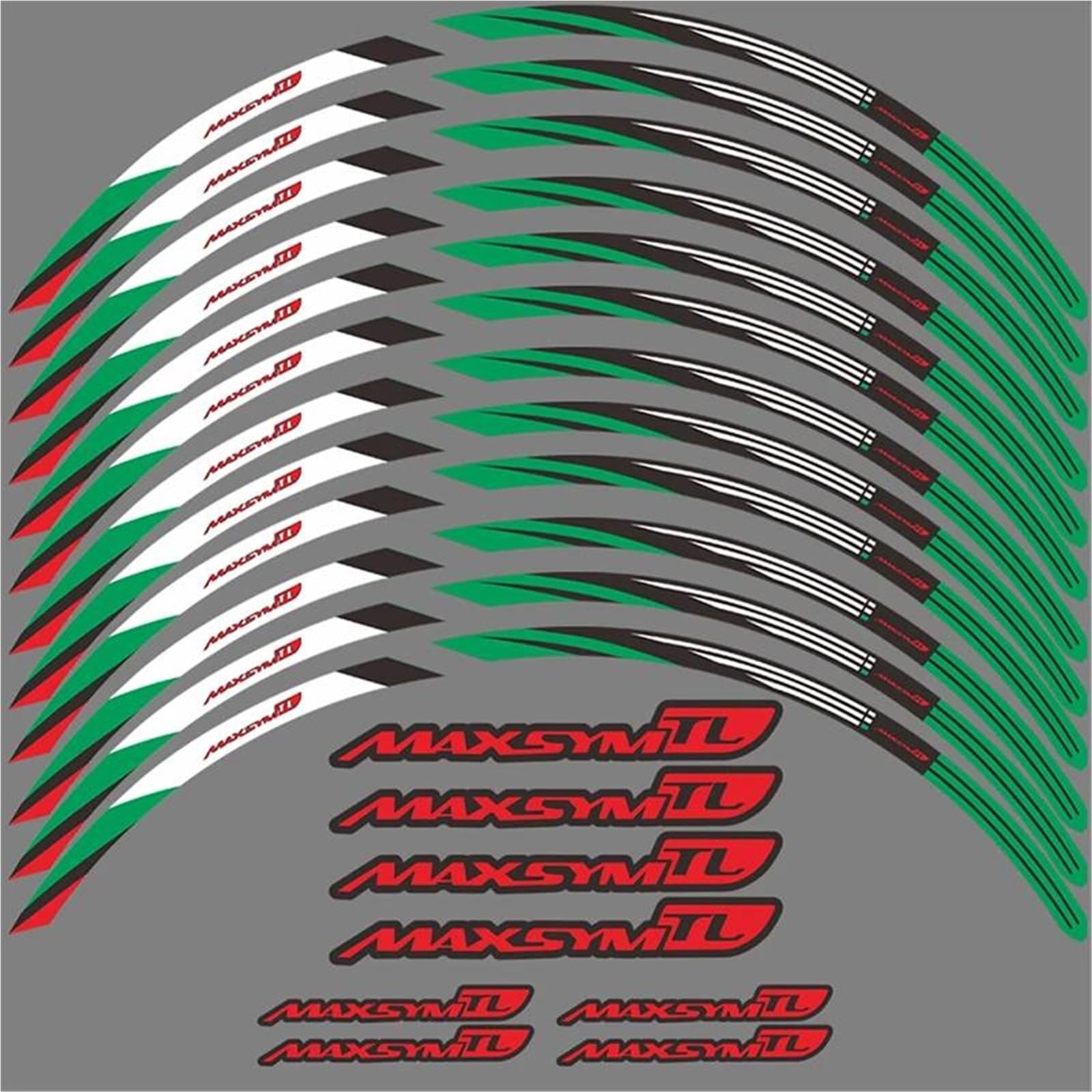 Motorcycle Wheel Stickers for SYM for Maxsym TL 508 500 TL500 TL508 Wheel Rim Sticker