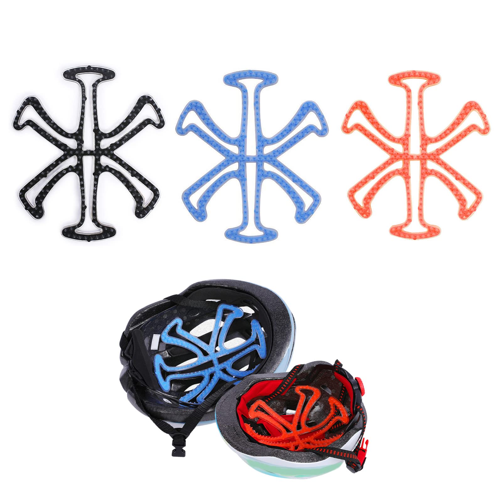 Helmet Liner Soft Silicone Cycling Helmet Pad Road Mountain Bike Lining Inserts Mats