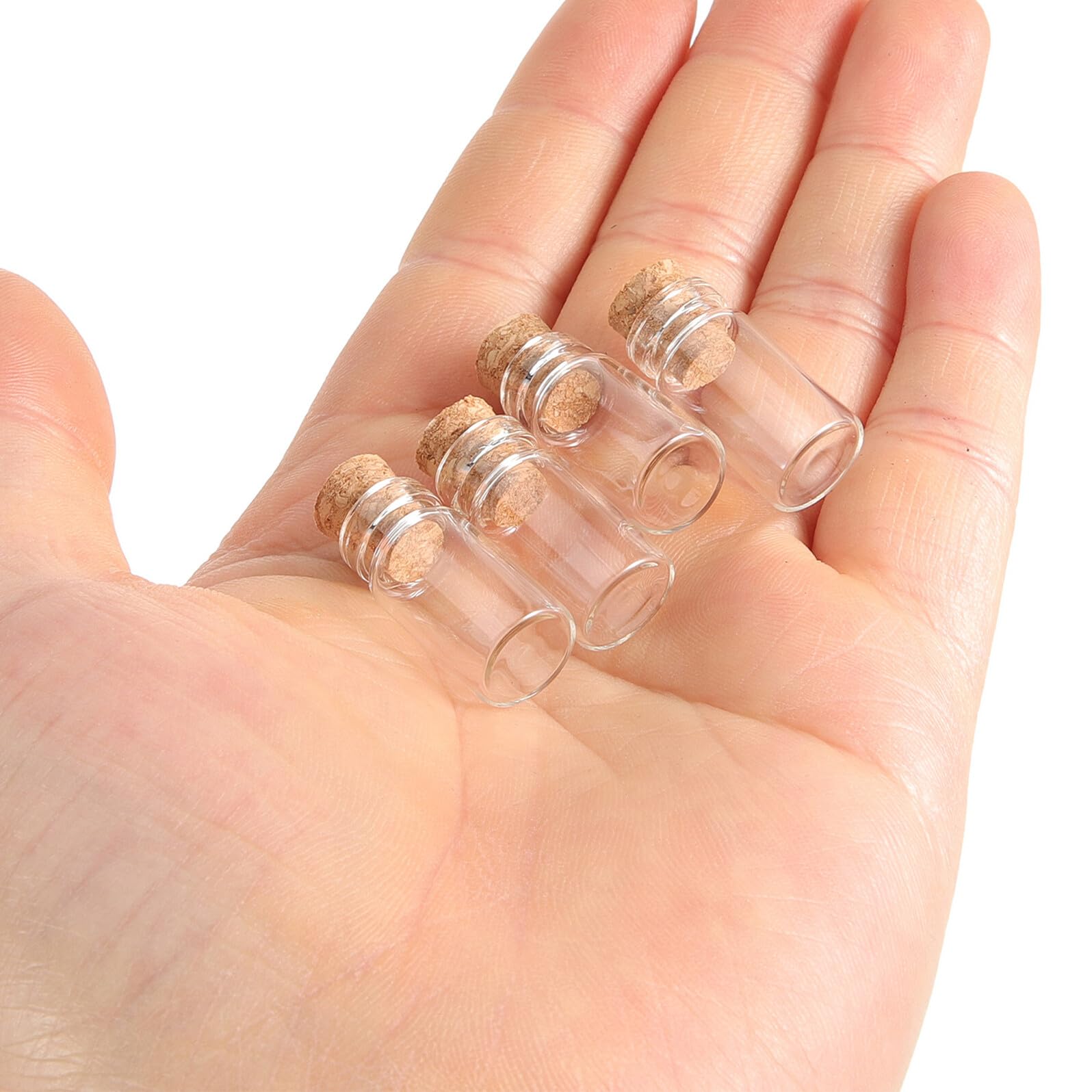 iplusmile 50pezzi Bottiglie Di Vetro Mini Con Tappo Di Sughero Barattoli Di Vetro Piccoli Per Bomboniere Di Nozze Decorazioni Di Halloween Piccole Fiale Di Con Tappo Di Sughero Per Feste Di