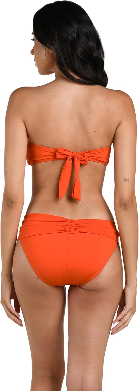 La Blanca Womens Island Goddess Bandeau Slider Swimsuit Top - Image 4